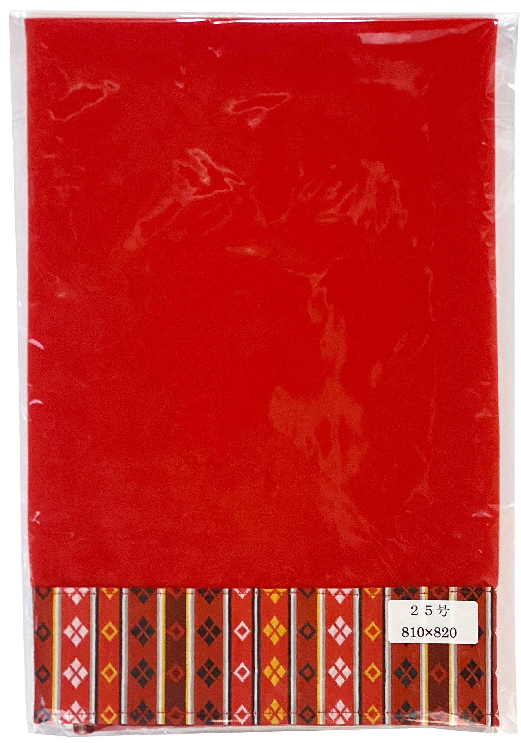 Amazon | 赤毛氈 25号平段 81x82cm メルトン 下敷用 繧繝縁つき 雛飾り