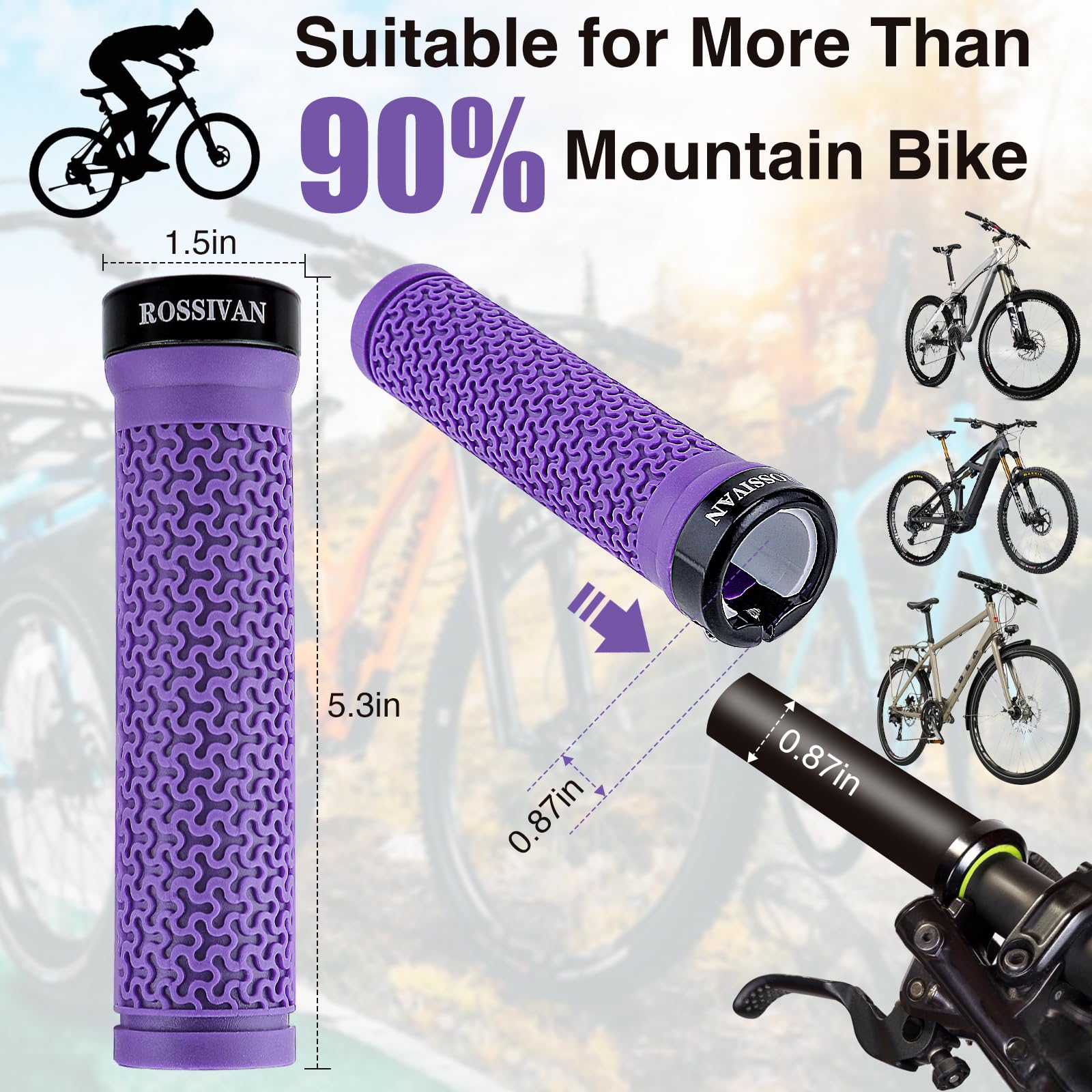 Rossivan Professional Bike Handlebar Grips - Image 6