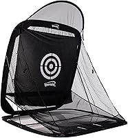 Spornia SPG-7 Golf Practice Net with Automatic Ball Return, Chipping Baskets & Large Target Sheet