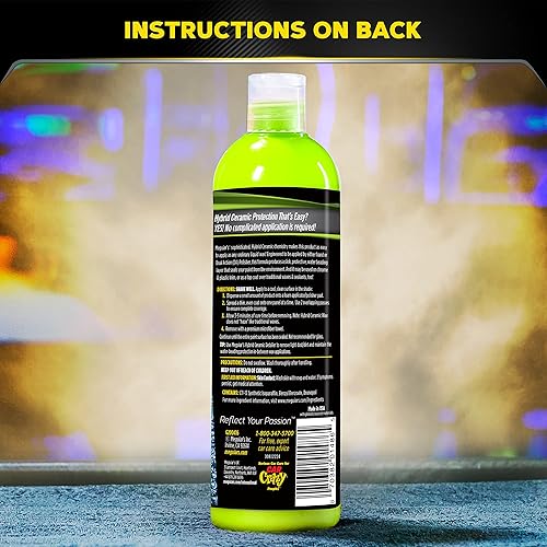 Miniatura 7 de Meguiar's Cera líquida de cerámica híbrida para auto, con tecnología híbrida SiO2 avanzada, botella de 16 fl oz