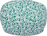 Vista 873 de Posh Creations Puf estructurado cómodo para jugar, leer y ver la televisión, Malibu Lounge, tela de lona para colorear, criaturas