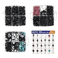 Vista 3 de 845 piezas de clips retenedores de parachoques para automóvil, pasadores de empuje automotrices, clips de carrocería, abrazaderas de plástico