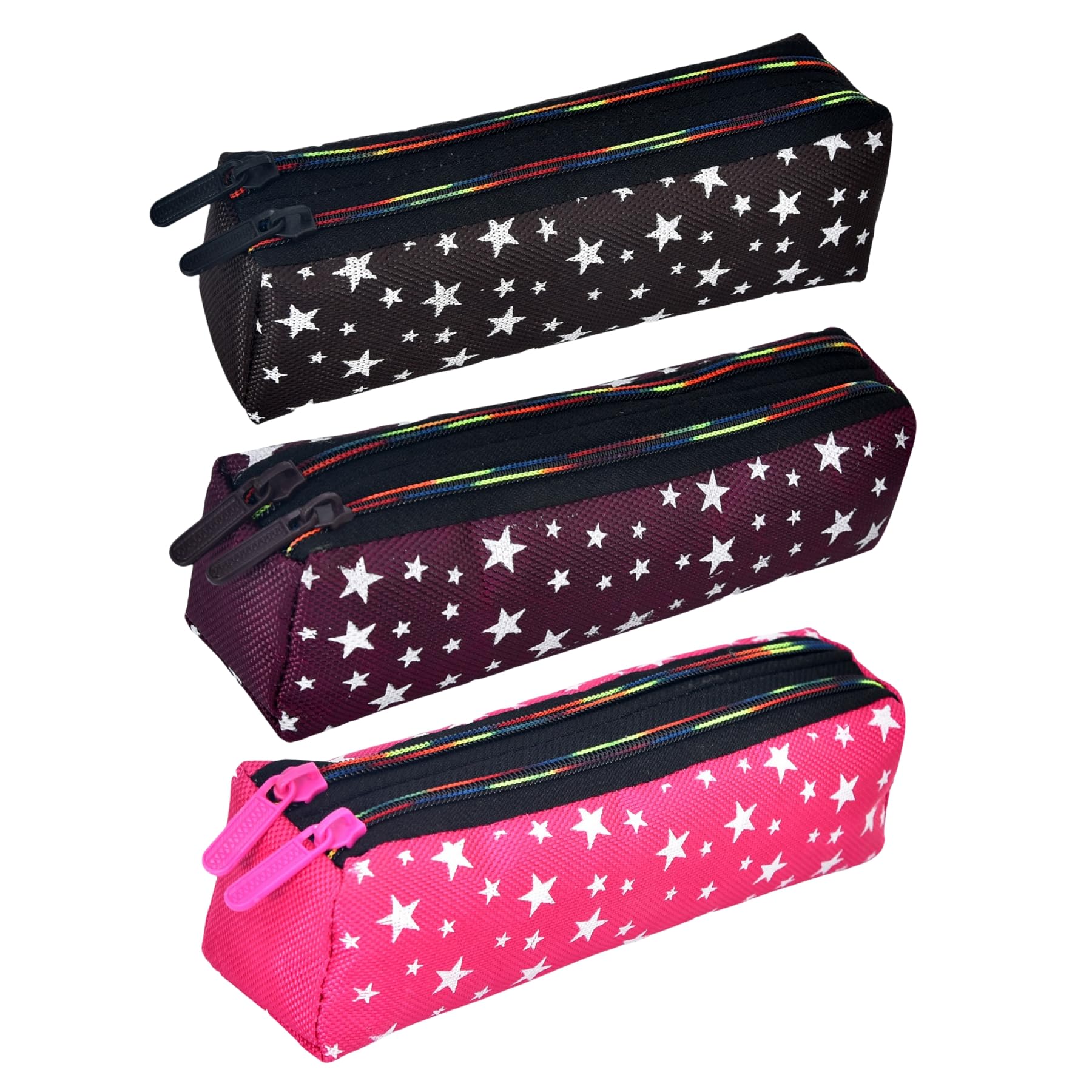 Heart Home Pencil Pouch|Rexine Stationary Pouch|Pencil Utility Pouch|School Pencil Case for Kids|Pen-Pencil Box for Kids|2 Zipper Pencil Organizer|Star Pencil Pouch|Pack of 3|Multi (B0CPFNPSBY) Amazon Price History, Amazon Price Tracker