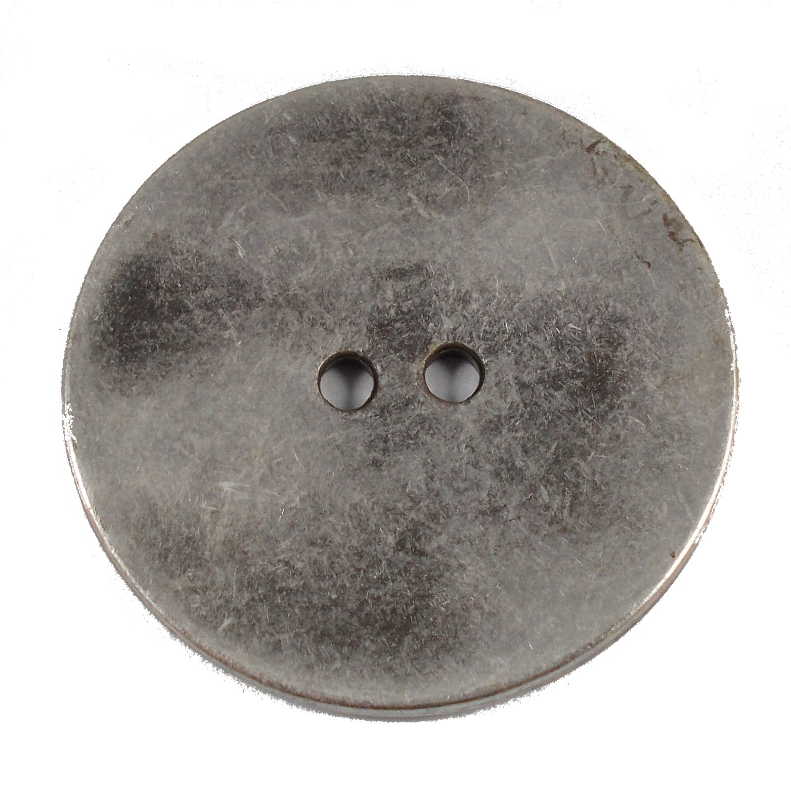 Metal Round Circle Buttons Pack of 1 (20mm, Silver)
