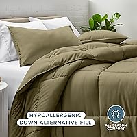 Vista 44 de Bare Home Comforter Set - King/California King Size - Ultra-Soft - Goose Down Alternative - Premium 1800 Series - All Season Warmth