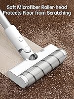 Vista 3 de DREAME Cepillo eléctrico de rodillo suave para aspiradora inalámbrica T10, ideal para suelos duros interiores y superficies duras
