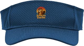 Around and Find Out Funny Beaver Outdoors Sport Sun Visor