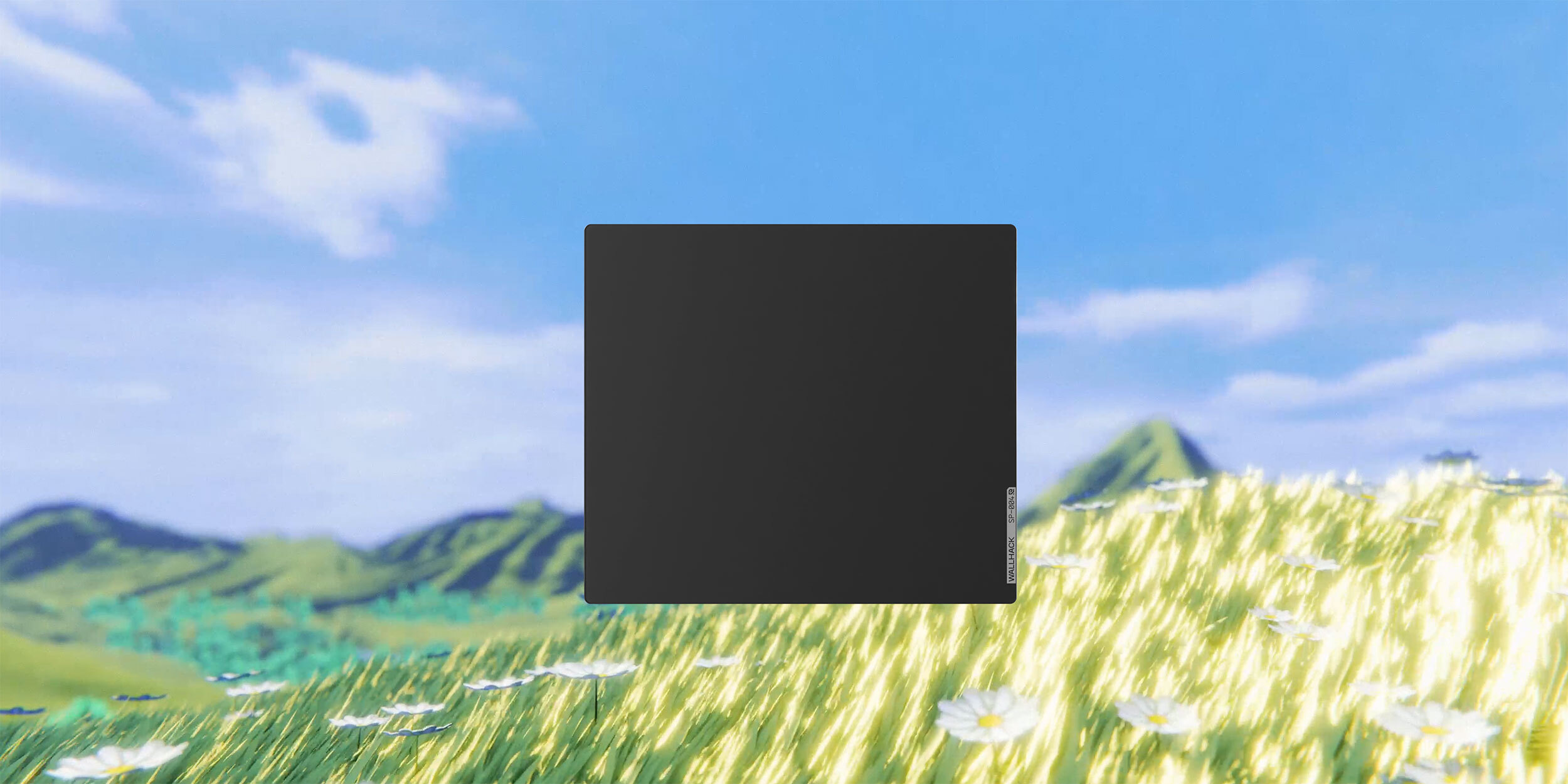 Wallhack 4.0 Tapis De Souris Gaming Verre XL 43×49 Cm – Surface Vitesse/Contrôle SkyPAD Noir Avec Base Silicone Intégrale