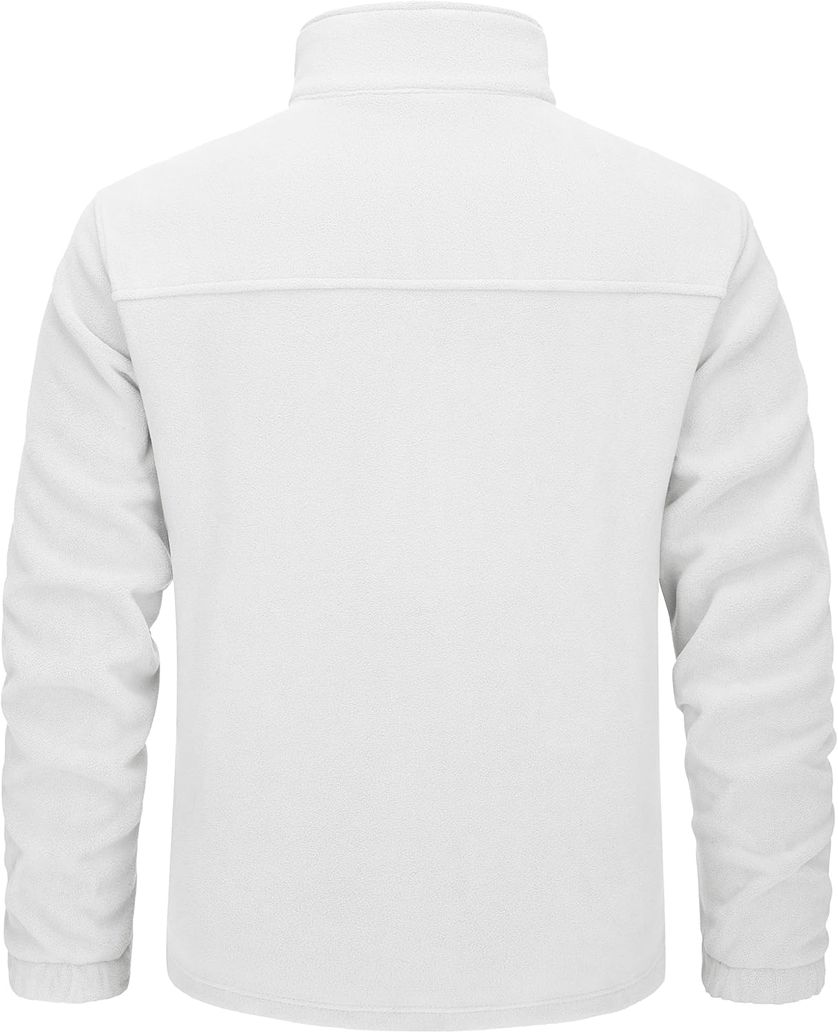 TACVASEN Men's Polar Fleece Jacket Full Zip Lightweight Tactical Jacket with Pockets Winter Coats Warm Casual Hiking Outdoor