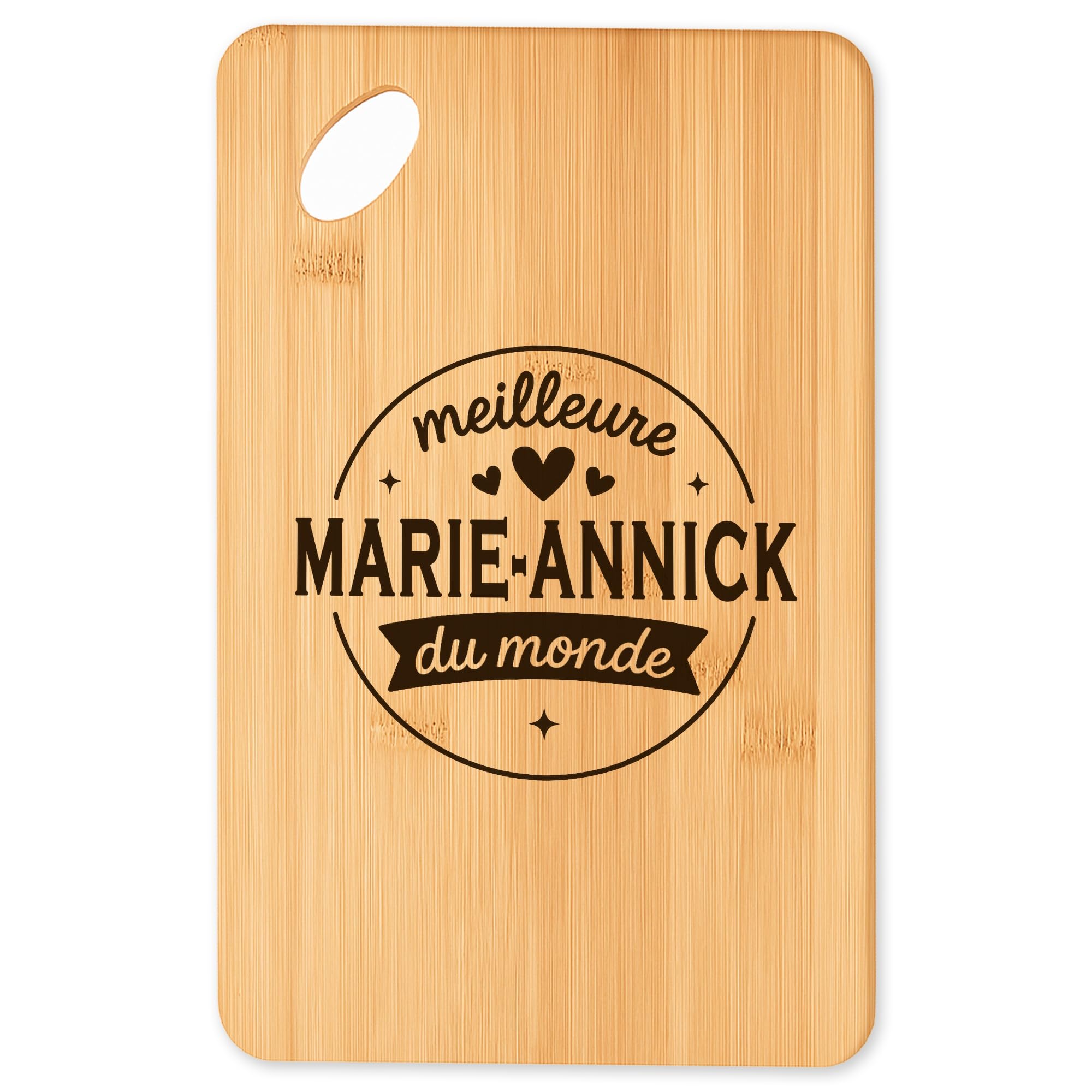 Planche à découper Marie-Annick cadeau bois plateau apéro cuisine barbecue