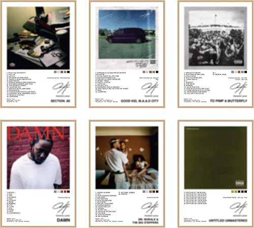 Miniatura 11 de CodersParadise Juego de 6 pósteres de pared de fin de semana, impresiones artísticas de pared de artistas de música estética, paquete de póster de