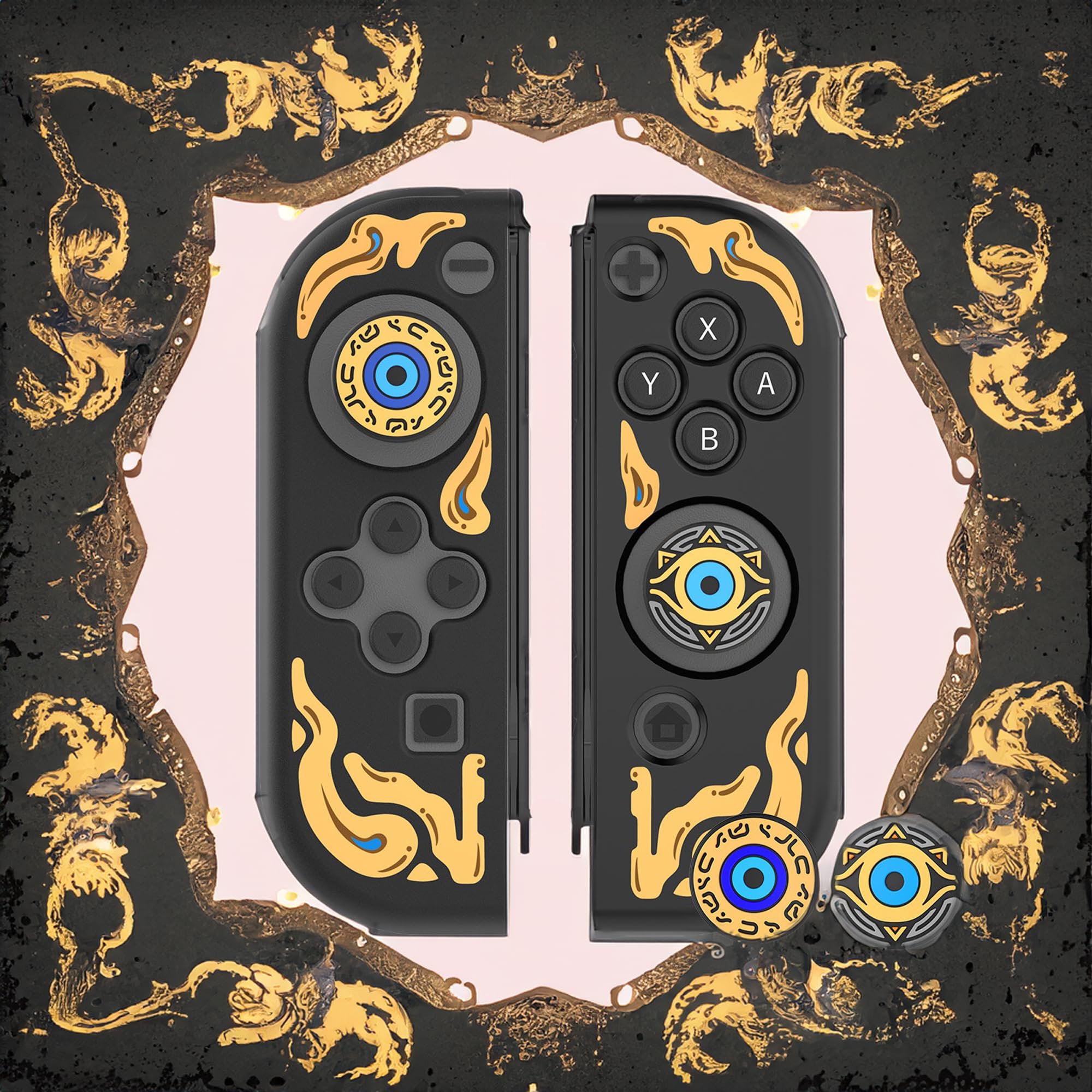 MatoSan Switch Joy Con Custodia per Switch Joy Con Controller, Silicone Grip Skin Cover Case per Controller Joycon, Custodia in silicone con tappi Joystick, accessori da