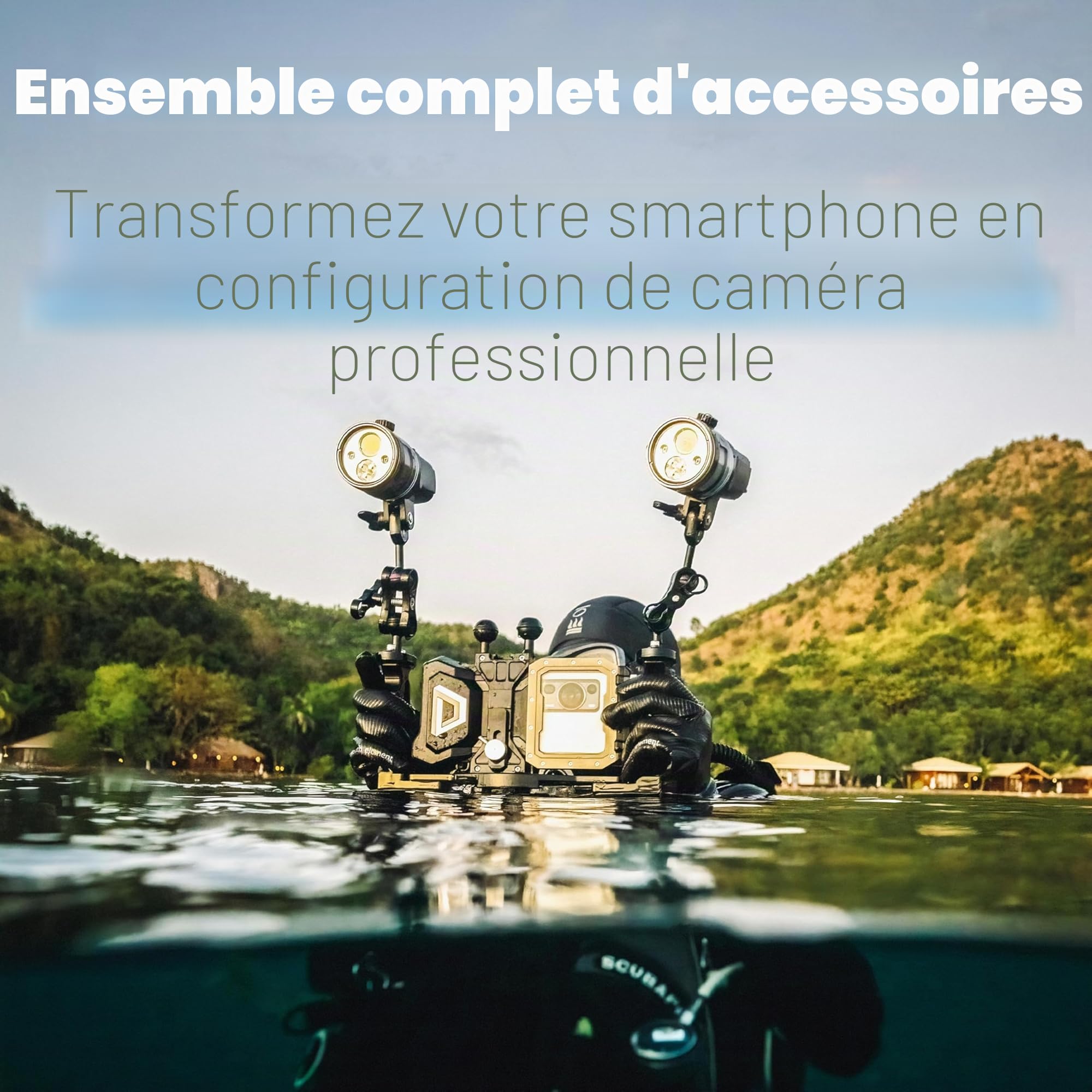 DIVEVOLK Seatouch 4 Max Caisson étanche intégral de plongée pour iPhone 12/12 Pro/12 Pro max/13/13 Pro/13 Pro Max SEATOUCH13