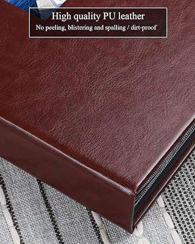 Miniatura 5 de NESCL Photo Album 8x10 52 Pockets, PU Leather Cover Album with Front Window, Small Photo Album for 8x10, Acid Free Slip Slide in Photo Albums Book