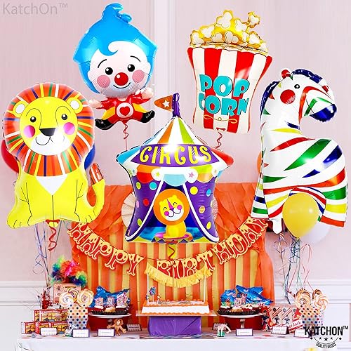 Miniatura 7 de KatchOn, Decoraciones gigantes de carnaval para fiesta, paquete de 6, globos de carnaval de cebra de 34 pulgadas para decoraciones de fiestas