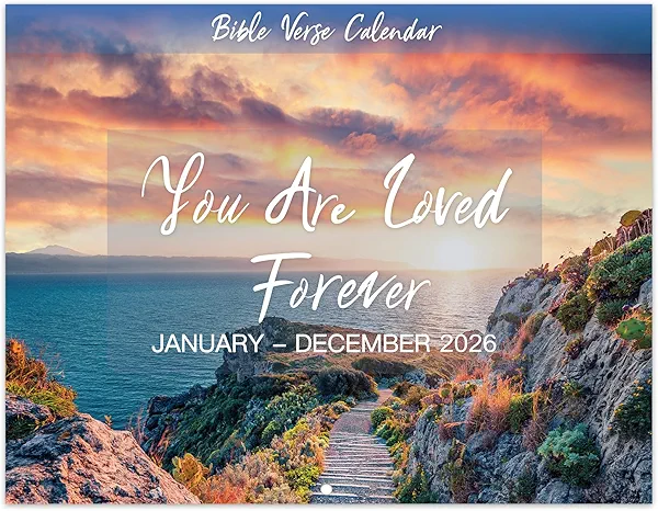 2026 Wall Calendar - 2026 Bible Verse Calendar, 12 Monthly Wall Calendars, Jan. 2026 - Dec. 2026, 11" x 8.5", Wall Calendar 2026 with Unruled Blocks and Thick Glossy Paper, Bible Quotes