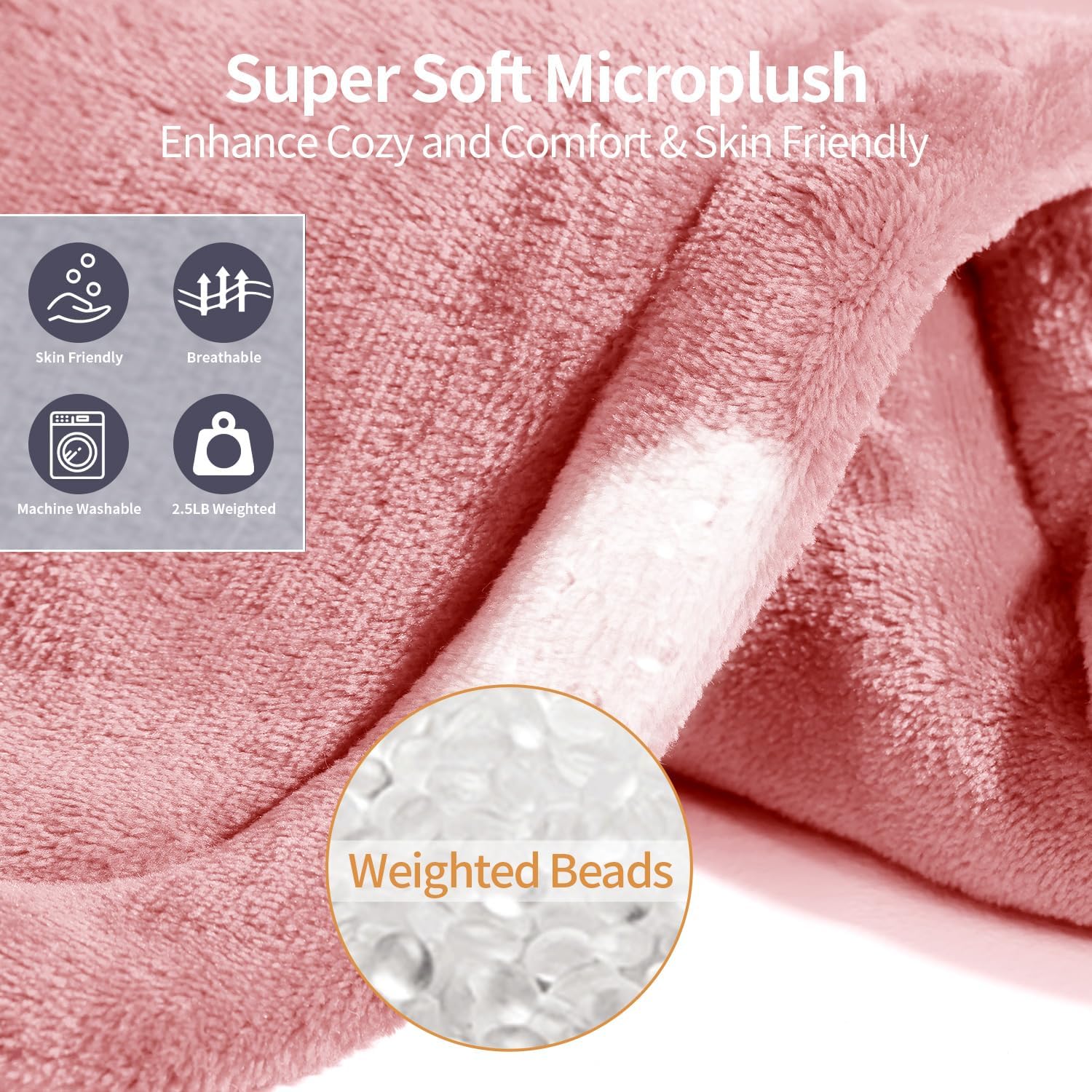 Heating Pad for Neck and Shoulders and Back Pain Relief, Weighted Heat Pad with Dry&Moist Heat, Neck Heating Pads 4 Heat Settings, Auto-Off, Gifts for Women Men Mom Dad, 19'' x 22'', Pink