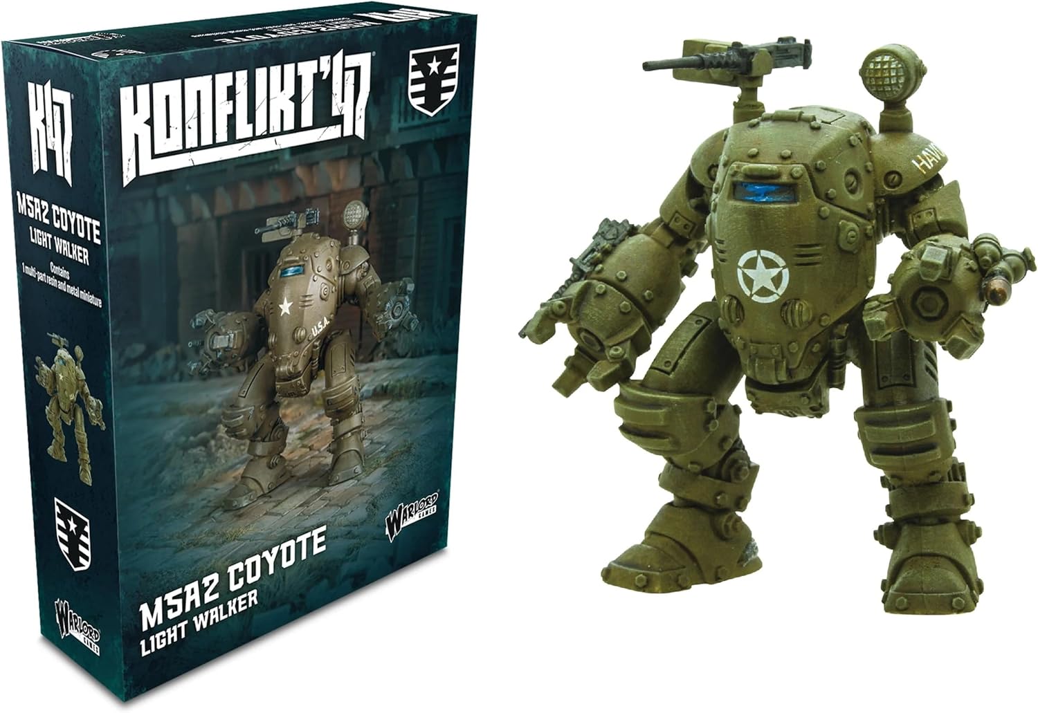 Warlord Games M5A2 Coyote Light Walker - United States Miniature for Konflikt 47 Highly Detailed 28mm Scale Miniature