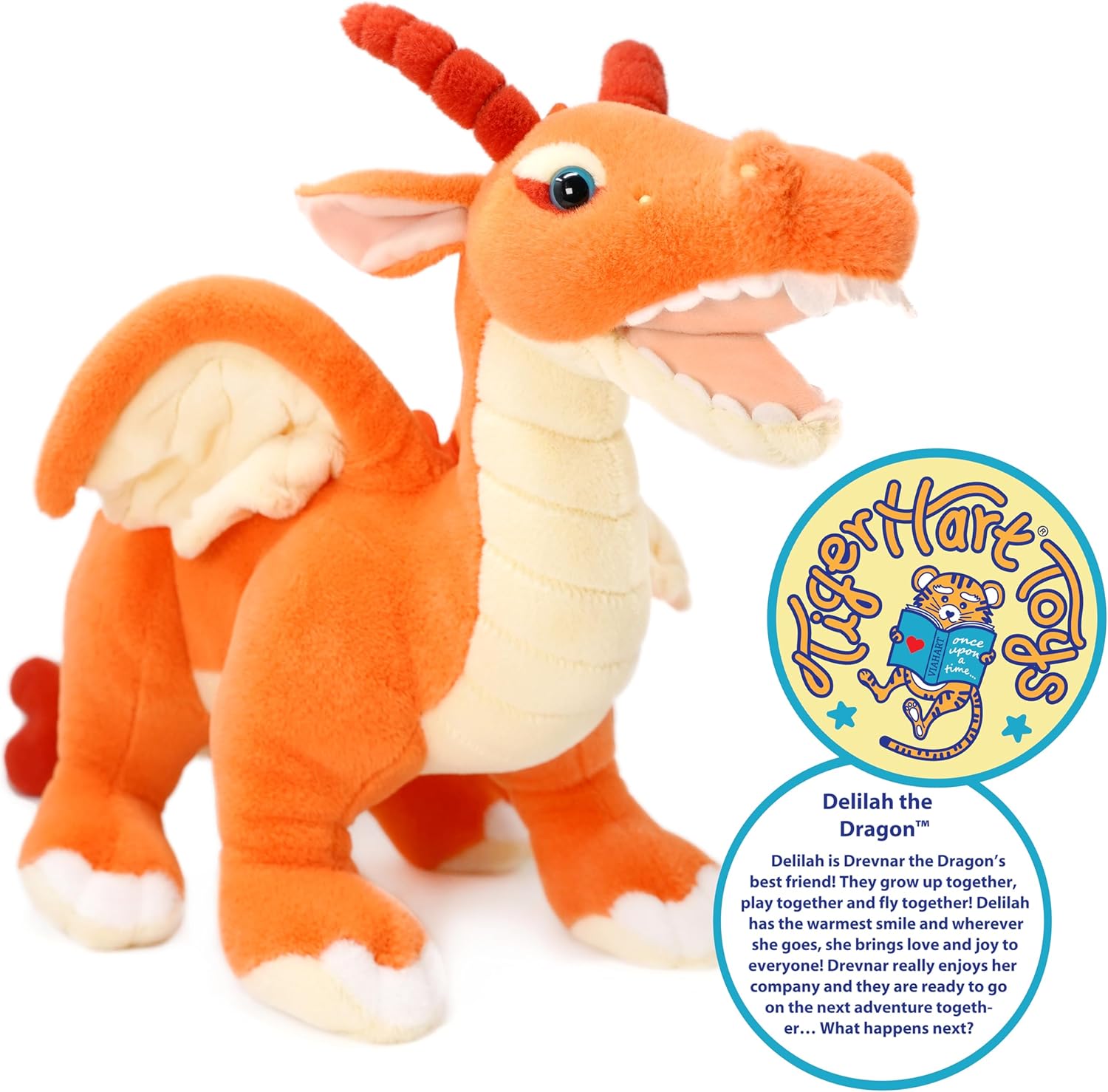 TigerHart Delilah The Dragon - 22 Inch Stuffed Animal Plush