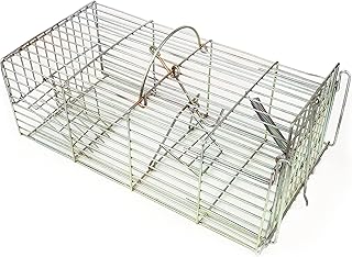 RatKil Rat Cage & Squirrel Trap - Large, Heavy Duty Rodent, Rat Trap for Outdoors | Long Lasting, Rust Resistant Humane Rat Trap for Ultimate Rodent Control