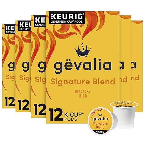 Gevalia, Signature Blend - Cápsulas de café, café con tostado medio (72 cada caja, 6 cajas de 12)