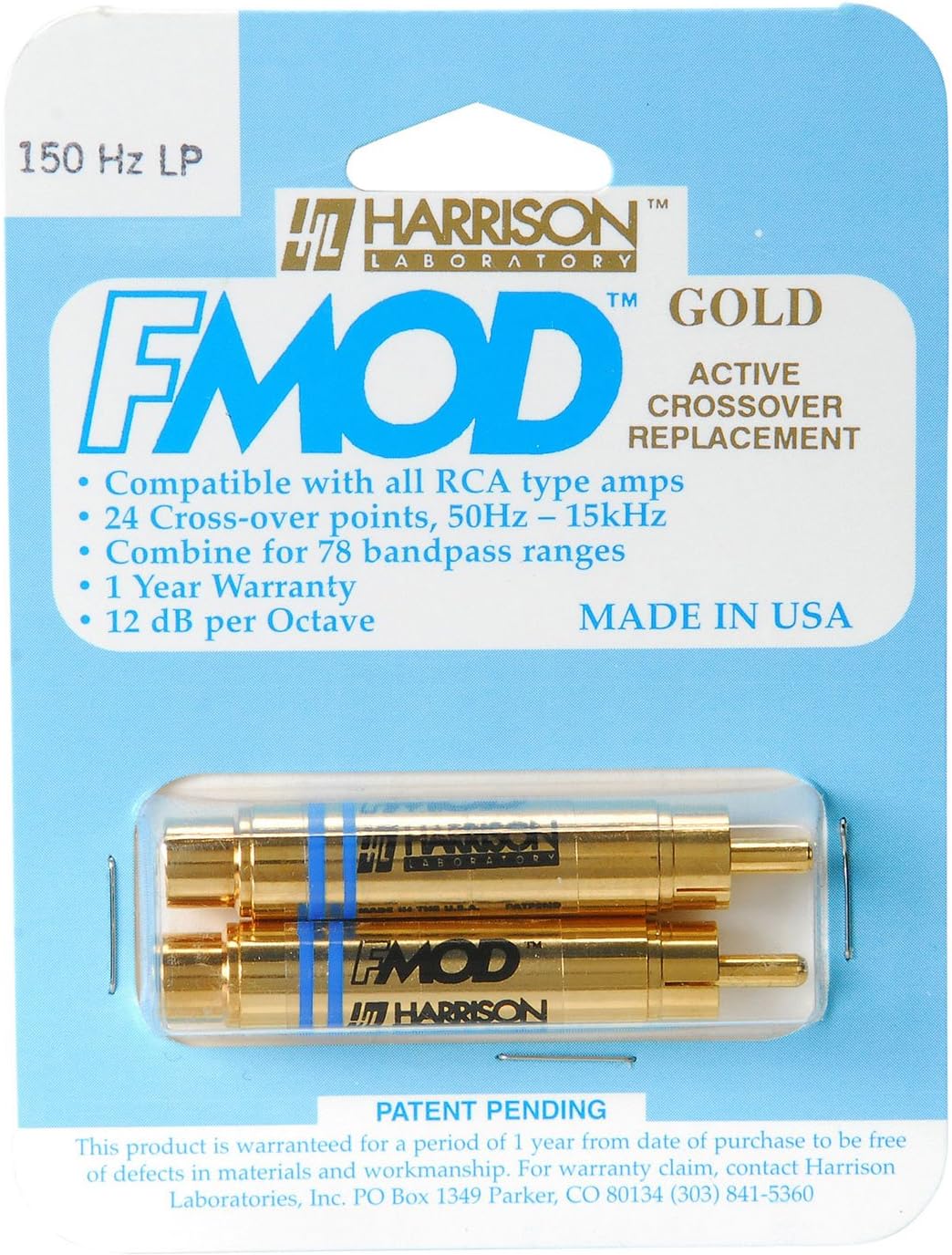 FMOD Inline Crossover Pair 150 Hz Low Pass RCA