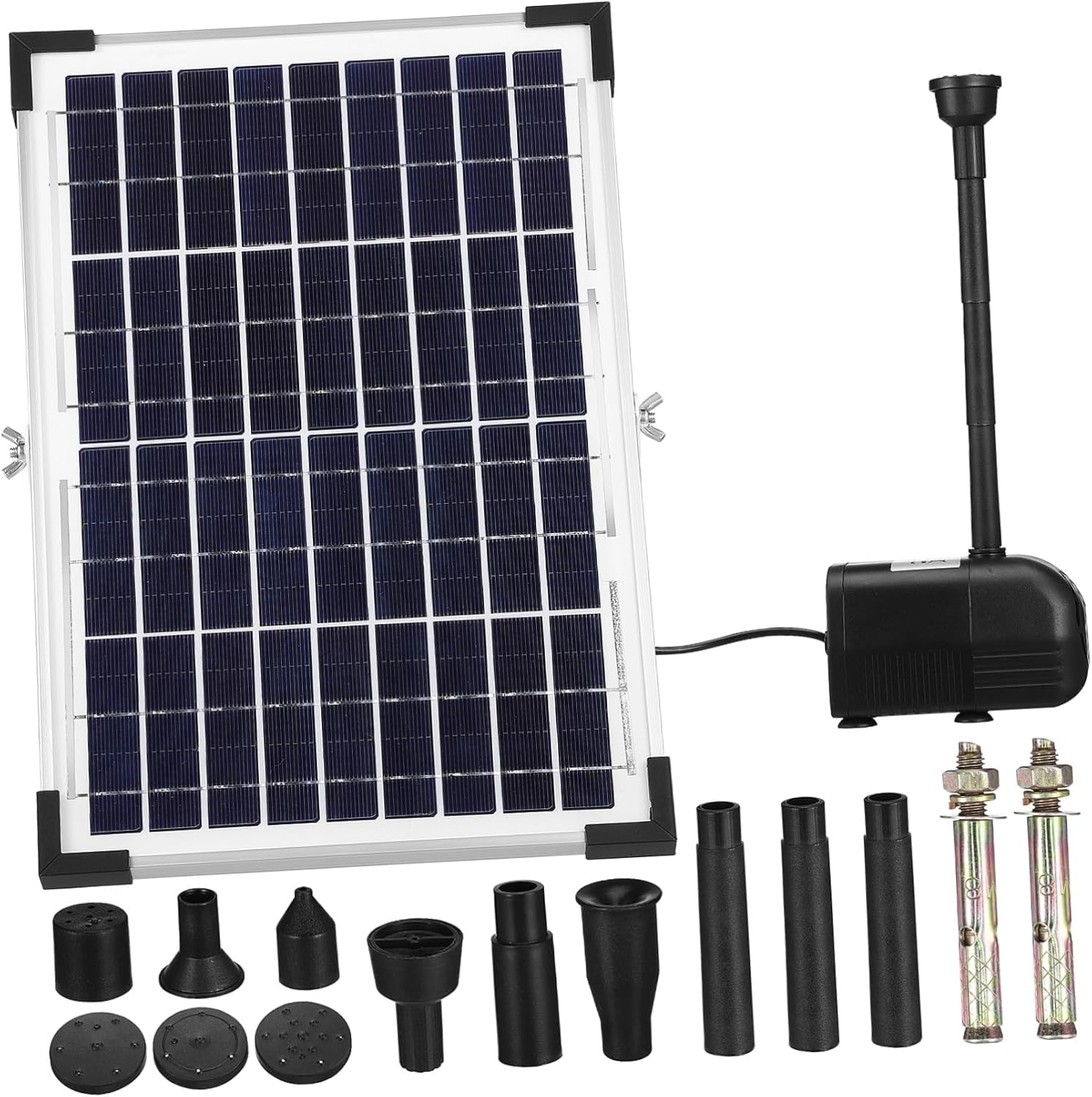 12w Fountain Pump Kit Panel for Outdoor Ponds Gardens Efficient Solar-Powered Water Pump for Easy Installation and Maximum Utilization