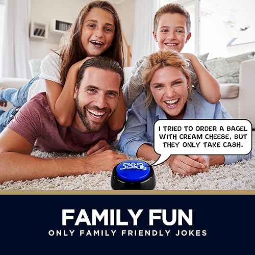 Miniatura 2 de Regalos para papá y padres el botón original de la máquina de broma para papá, 75 divertidos chistes de papá con solo pulsar un botón, caja de