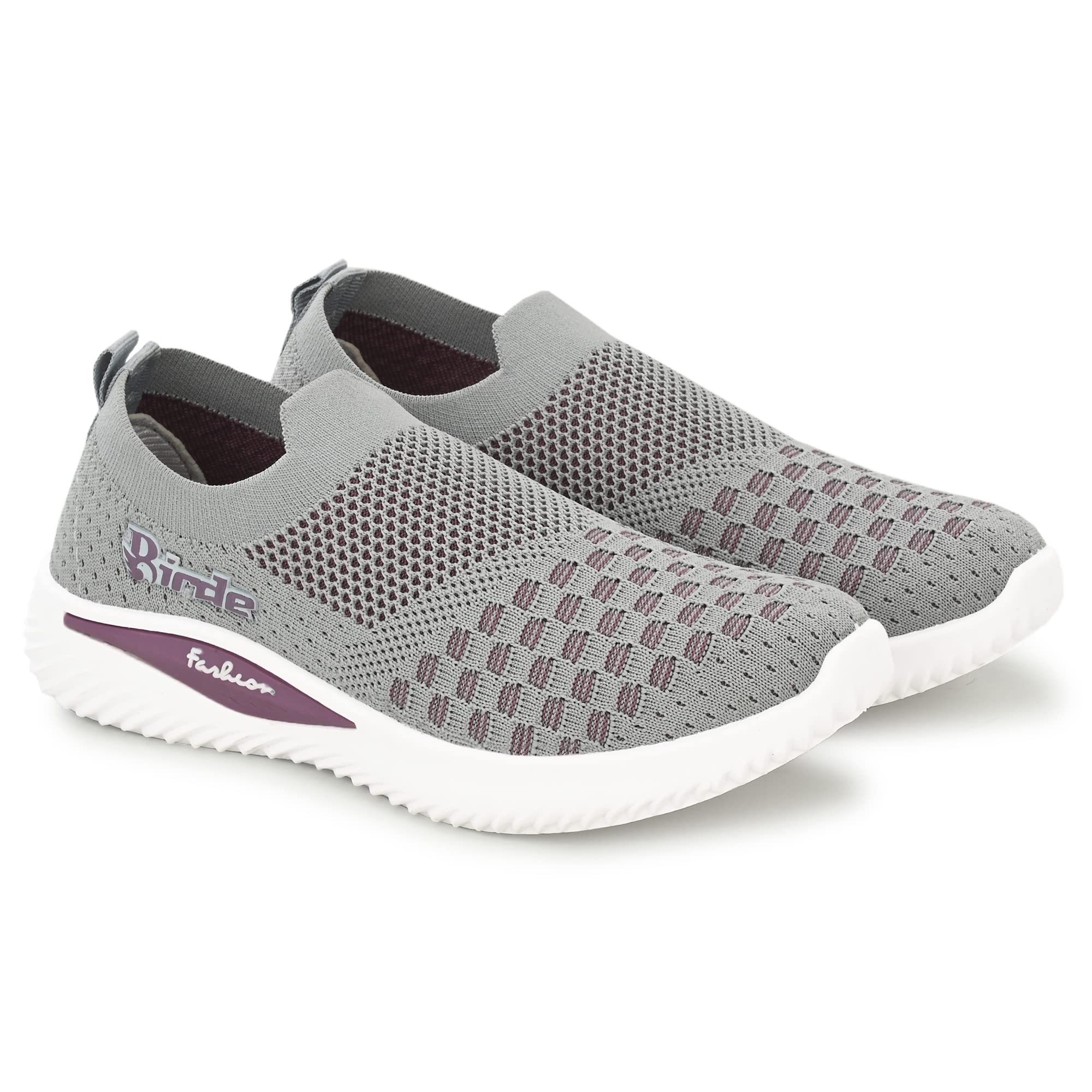 Birde Women PVC Casual Shoes for Women Walking Shoes Grey (B0BZJG38S5) Amazon Price History, Amazon Price Tracker