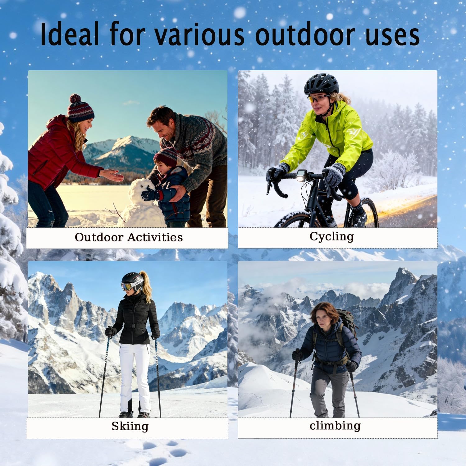 3 in 1 Beanie Hat with Scarf and Mask, Women’s Plush-Lined Winter Balaclava, Wind-Resistant Knitted Hooded Scarf & Ski Mask Set for Cold Weather (Grey) - Image 6