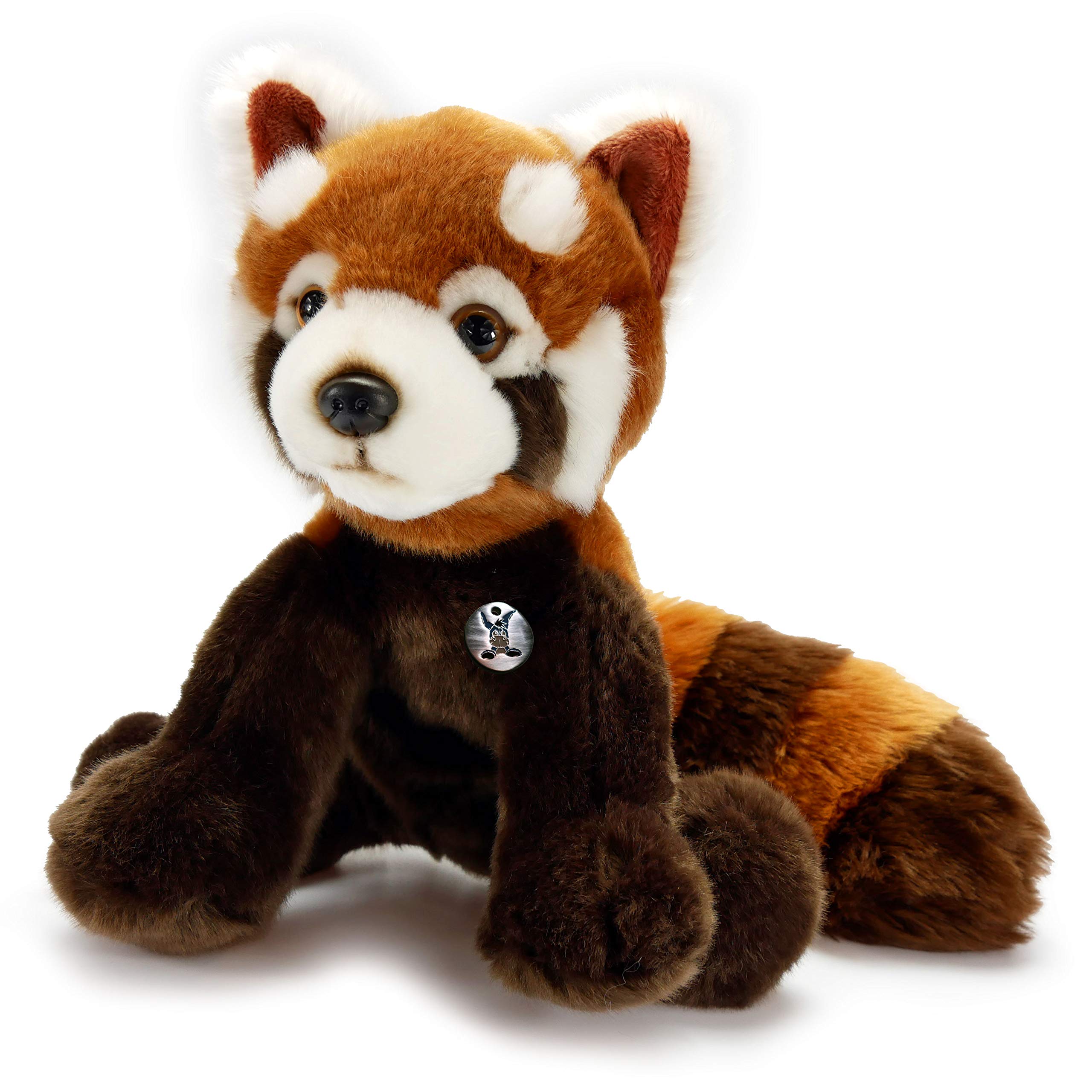 Roter Panda Kuscheltier Von Uni-Toys – Sitzend, 20 Cm (mit Schwanz 37 Cm), Kuschelweicher Plüsch, Maschinenwaschbar
