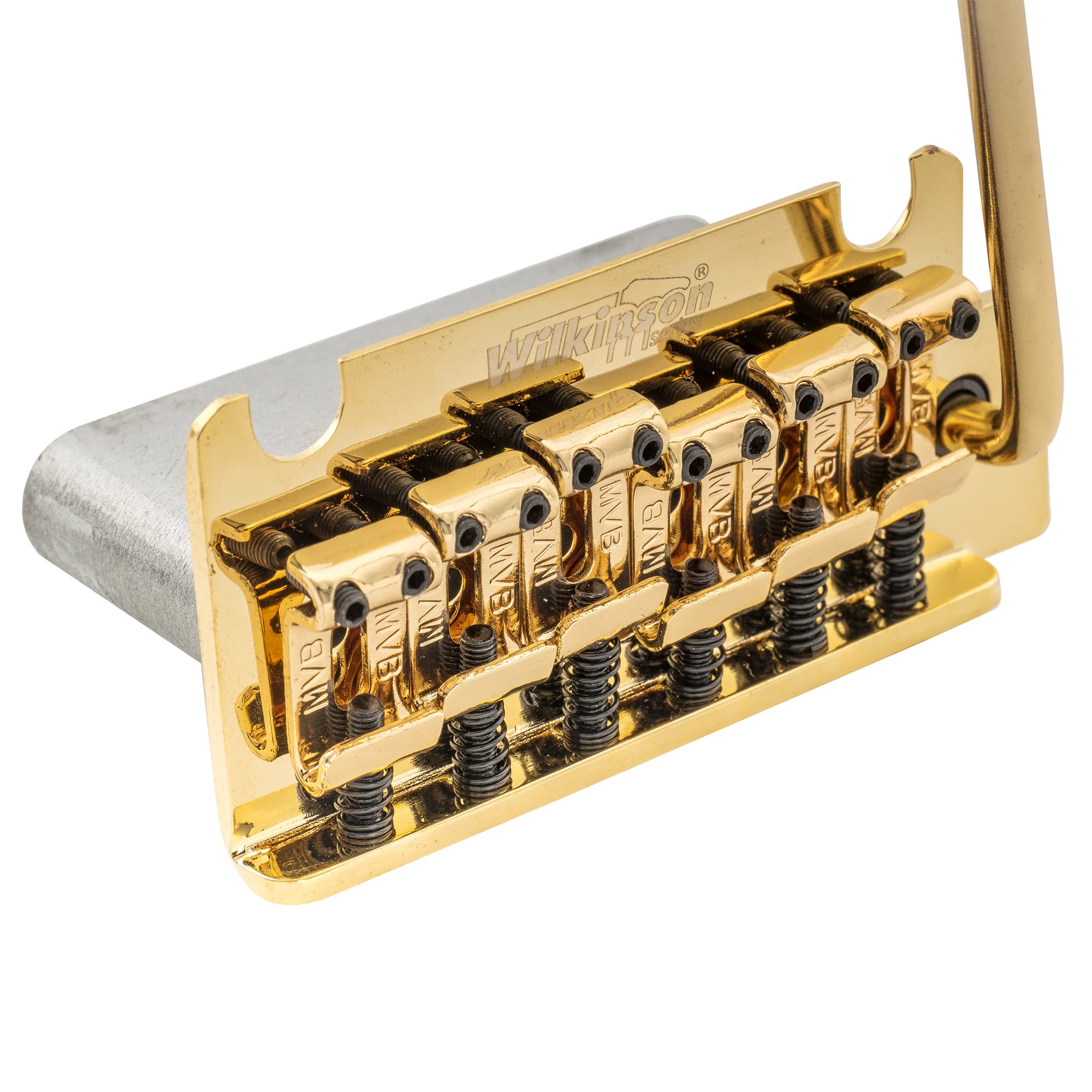Wilkinson WOV05 54mm Vintage 2-Point Chevalet Tremolo Bridge Vibrato pour Guitare électrique MIJ/MIK Strat, Doré