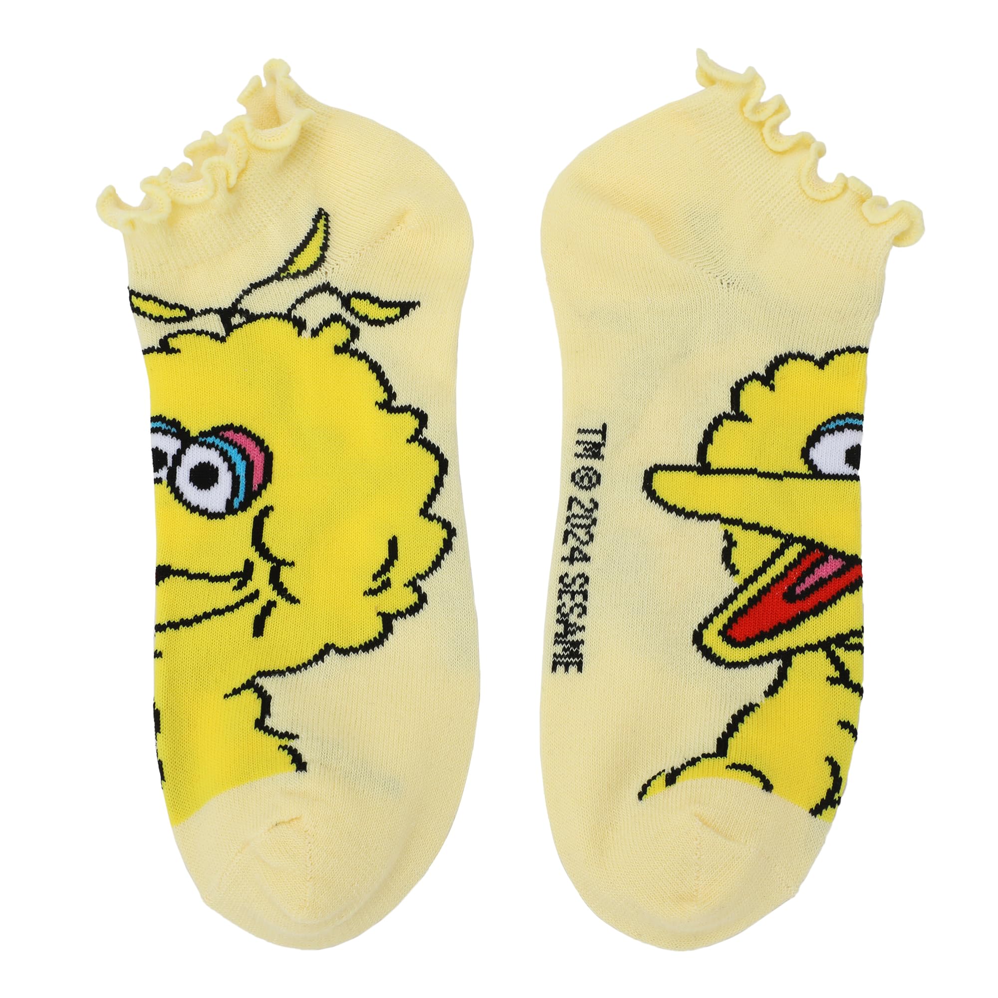 Bioworld Sesame Street Character & Logo Chaussettes 5 paires de chaussettes pour femme - OSFA, Personnages de Sesame Street, taille unique