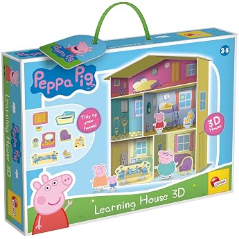Lisciani   PEPPA PIG - 3D-Haus   Lernspiel f r Kinder ab 3 Jahren   Mehrfarbig   392 x 67 x 285 cm   F rdert die Hand-Auge-Koordination und Kreativit t