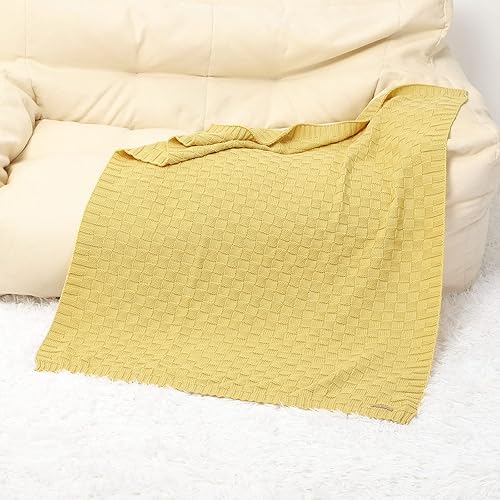 Miniatura 14 de LAWKUL Mantas de bebé para niños, manta de punto trenzado, manta de bebé para niña, suave y aireada para recién nacidos, para recién nacido