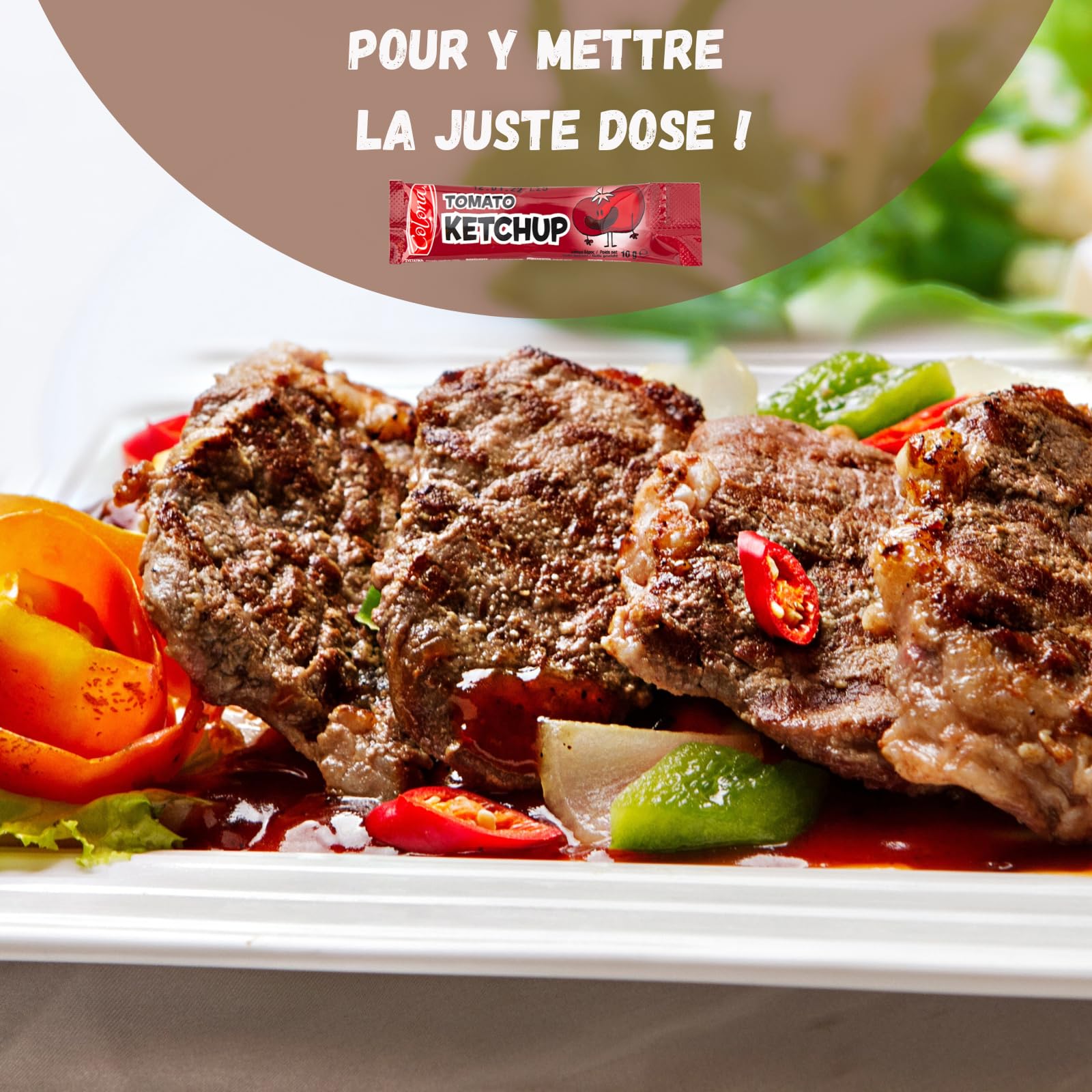 stick sauce Ketchup Colona 10g (500)