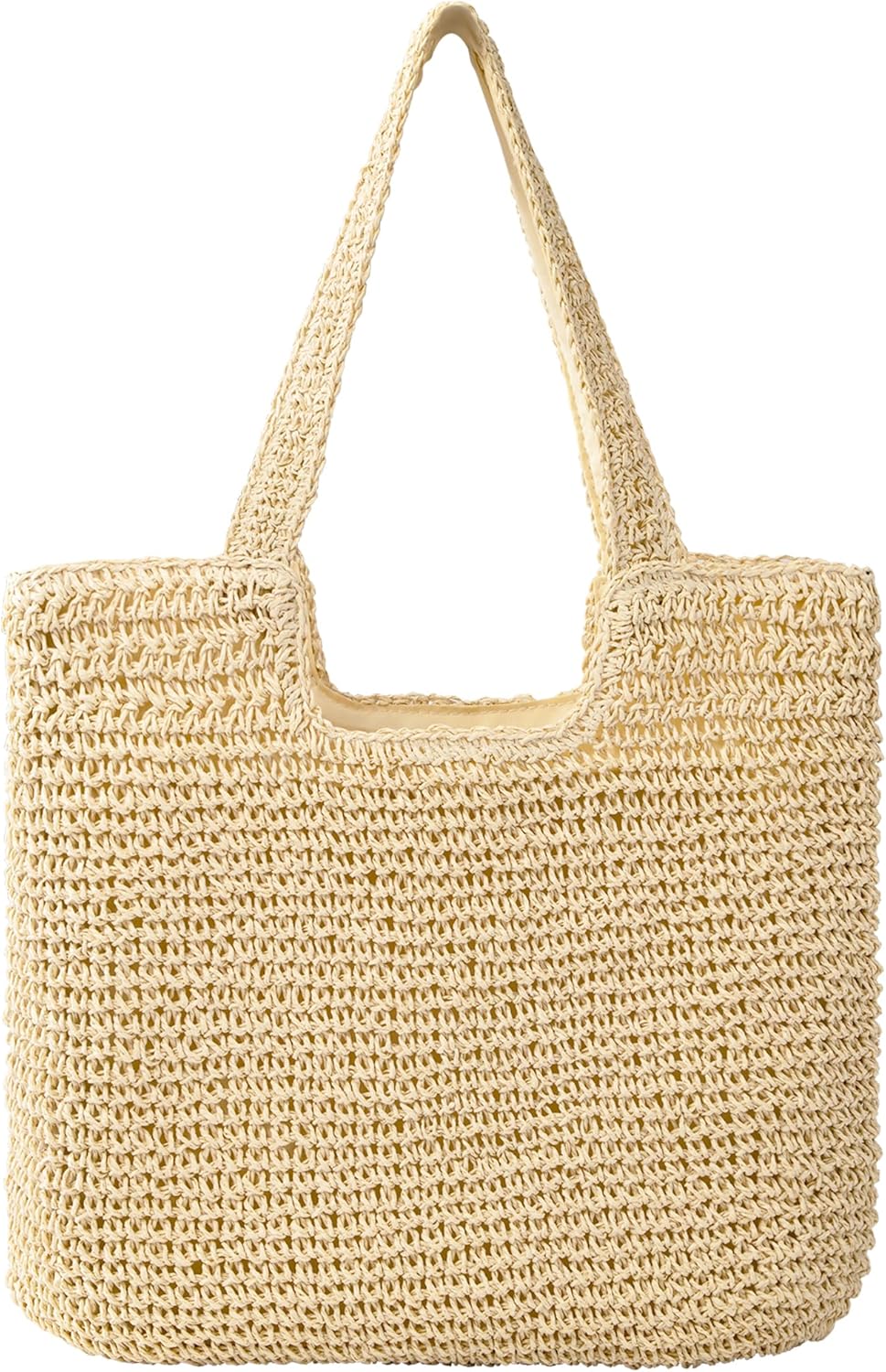 Trifabricy Beach Bags for Women, Large Beach Bag, Woven Straw Tote Bags Waterproof, Weaving Swim Shopping Travel Bag