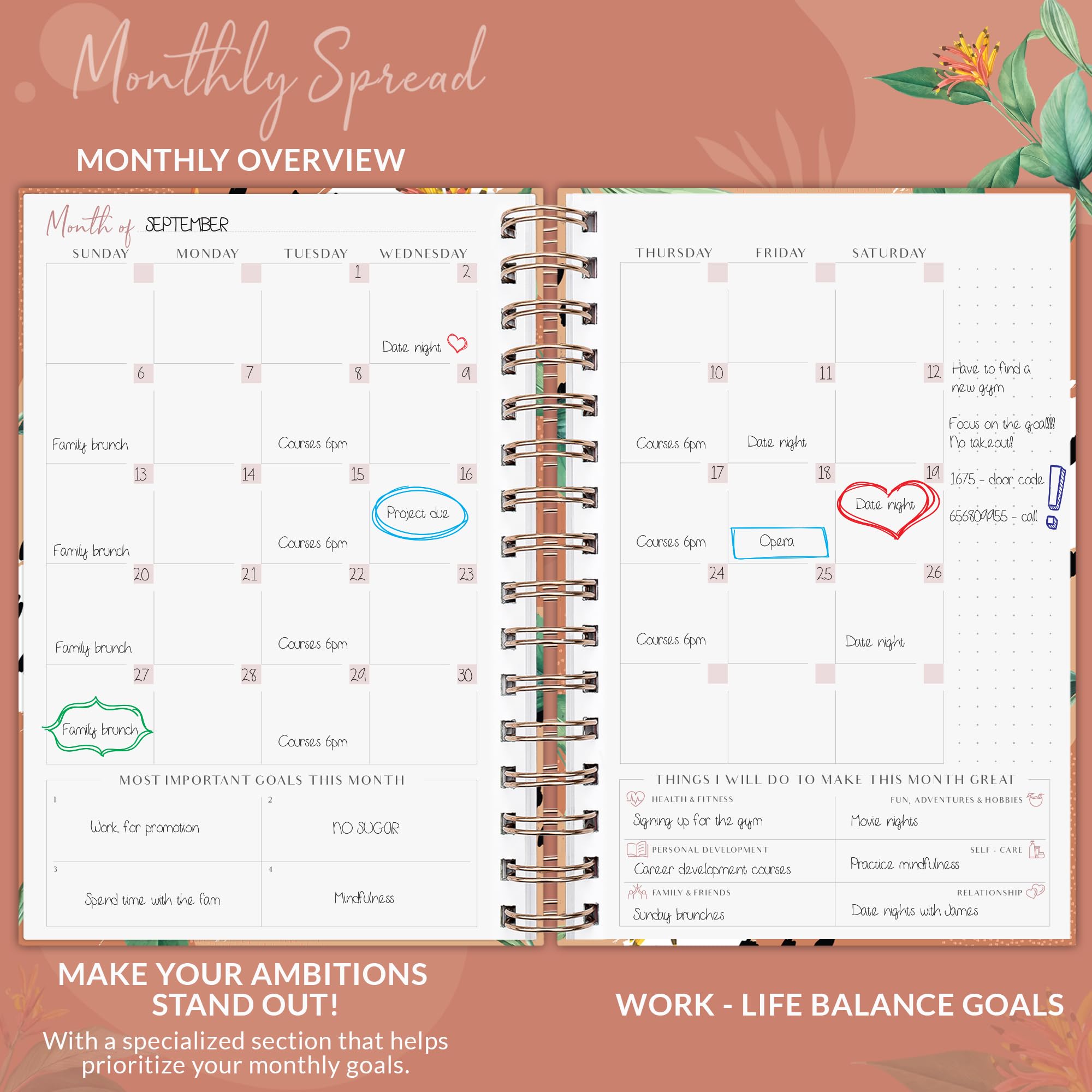 PLANBERRY Weekly Planner, Elegant Life & Budget Planner to Hit Your Goals & Live Happier, Organizer & Productivity Journal - Image 3