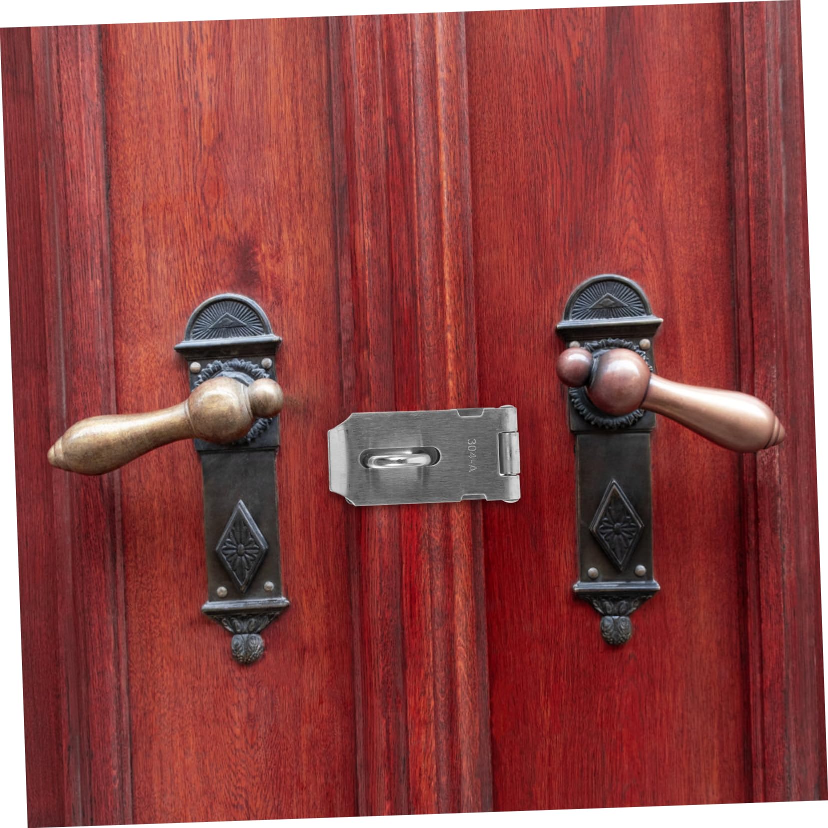 Catena della porta Cromo lucido, Lucchetto for impieghi gravosi da 2 pezzi Lucchetto for cancello esterno Lucchetto for porta esterna Catena for porta