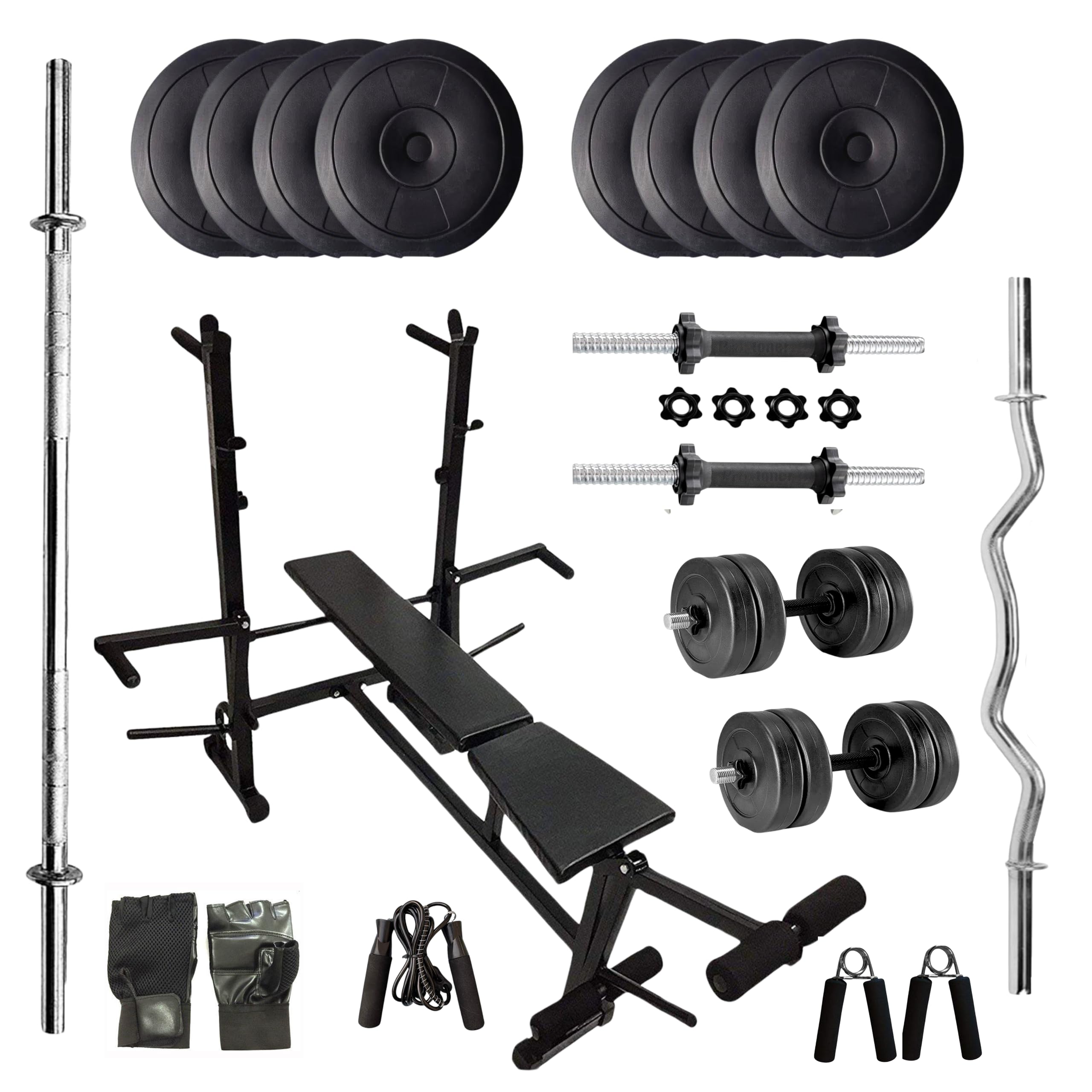 Protoner 20 kg Home Gym Set with 8 in 1 Bench (30) (B07R8ZRJ7M) Amazon Price History, Amazon Price Tracker
