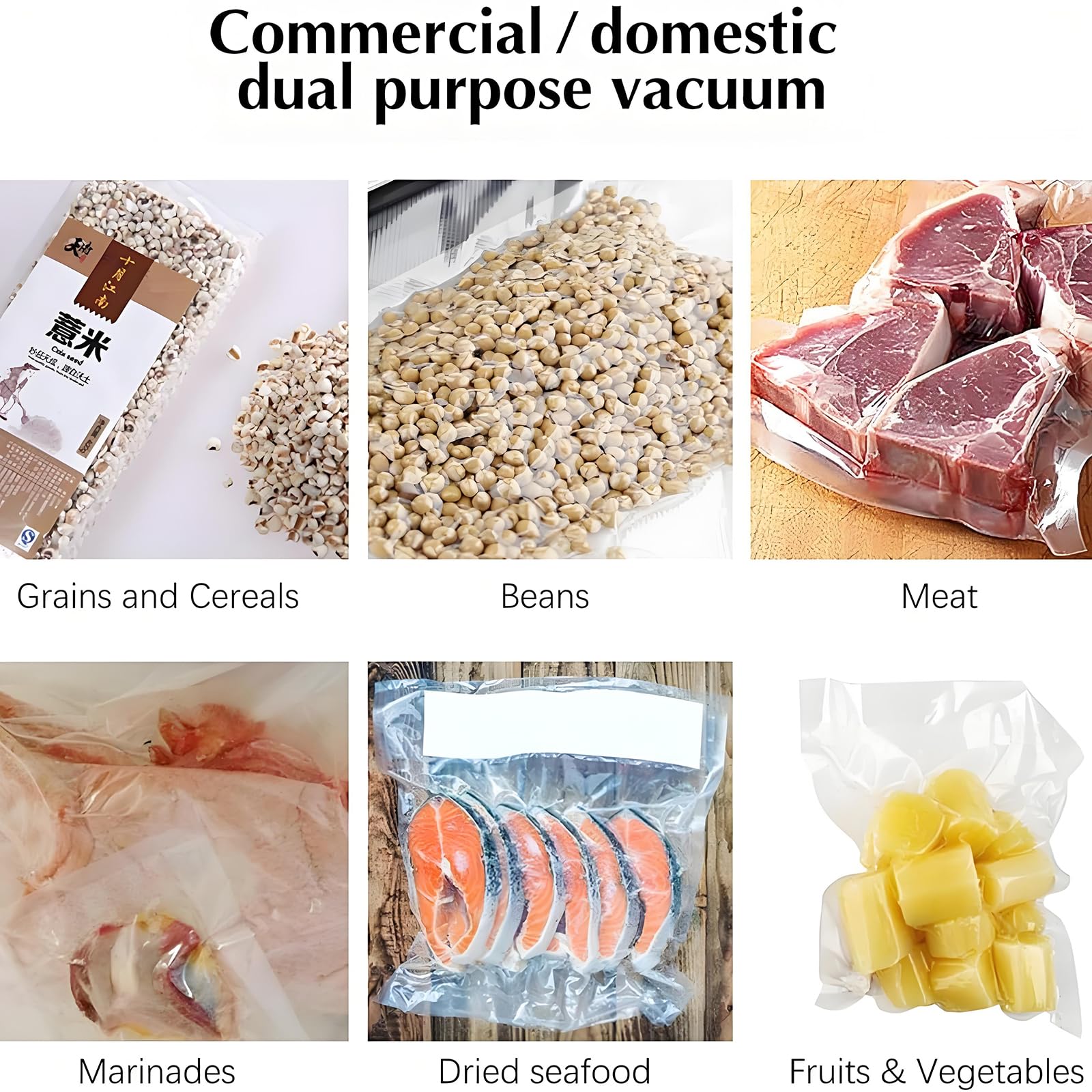 Gotowanie sous vide, automatyczny system próżniowego przechowywania żywności z wyświetlaczem próżniomierza, regulowany czas próżni 20-25S, szybkie i szczelne, oszczędzaj dłużej
