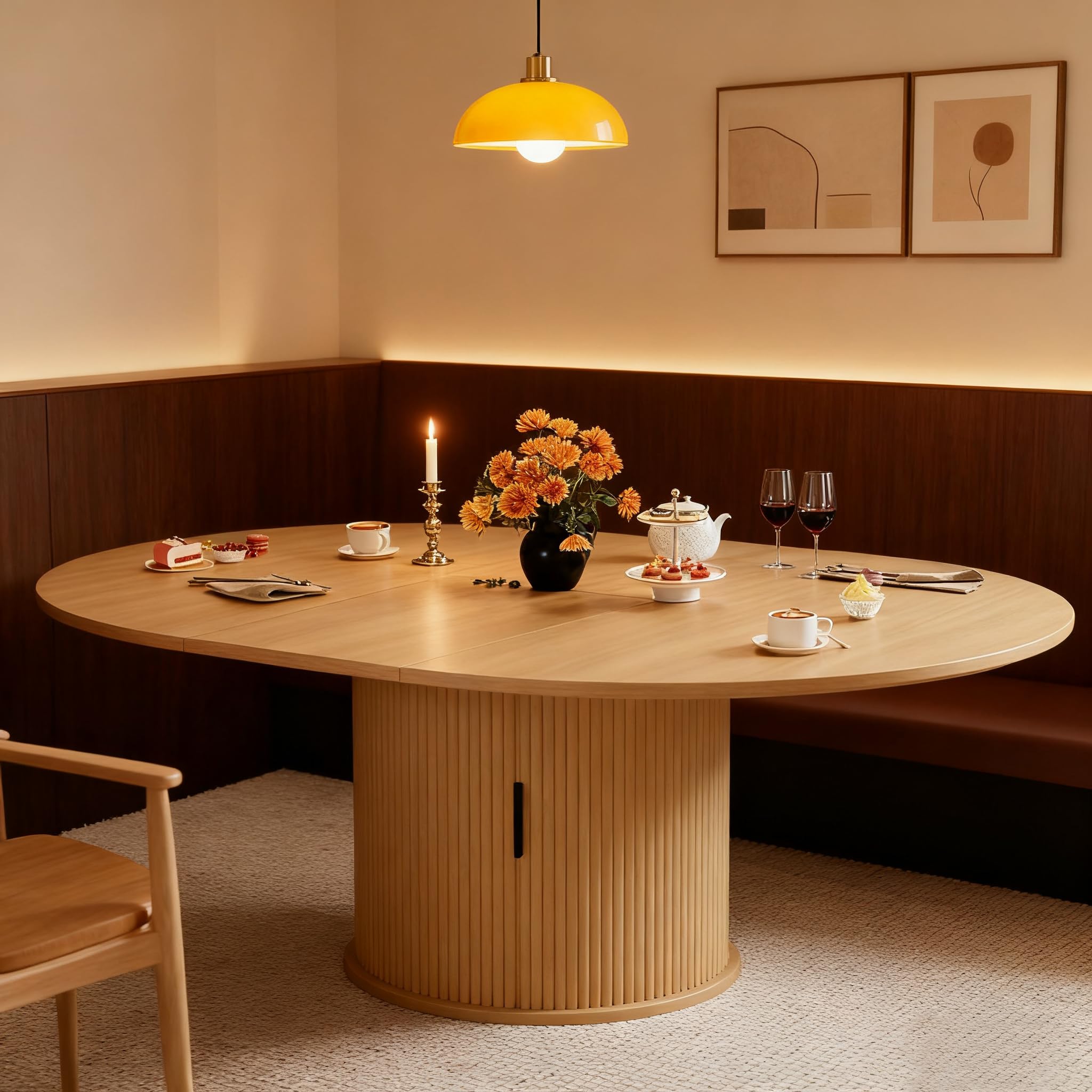 Wildhome Extendable Round Dining Table