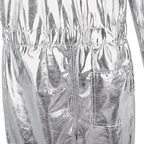 Miniatura 6 de Haorugut Disfraz de astronauta para adultos, disfraz de astronauta para mujer, disfraz de espacio de vuelo