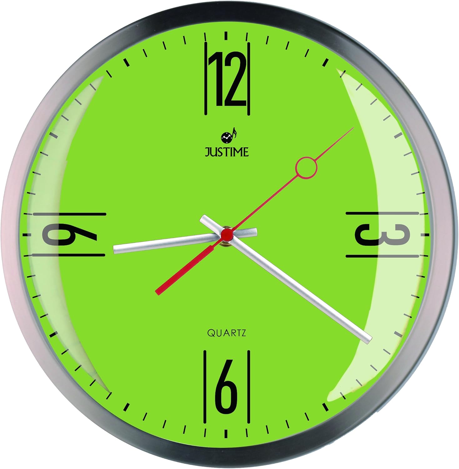 JUSTIME 12inch Modern Simply Metal Brushed Nickel Wall