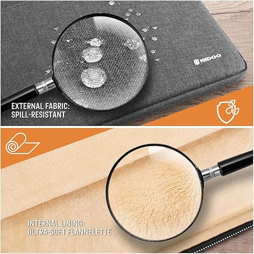 Miniatura 8 de NIDOO Funda para laptop de 11 a 12.5 pulgadas para Lenovo Chromebook C340  iPad Pro 12.9  12.3 pulgadas Surface Pro 7 8 X bolsa de transporte  13.5