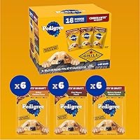 Vista 15 de PEDIGREE Choice Cuts in Gravy - Alimento húmedo en salsa para perros adultos, paquete de sabores surtidos, bolsas de 3.5oz, 24