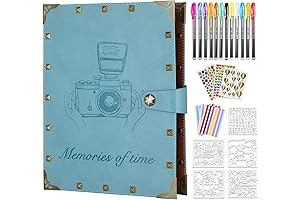 ZeeYuan Leather Scrapbook Album for Girls: Capture Precious Memories
