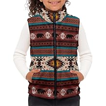 Girls Vest Zip Up Plush Sleeveless Vest For Girls Casual Kids Vest