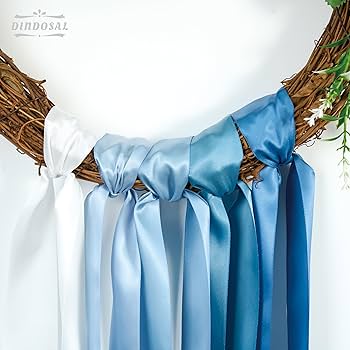 Amazon.com: DINDOSAL Dusty Blue Satin Ribbon - 1 1/2 Inch, 5
