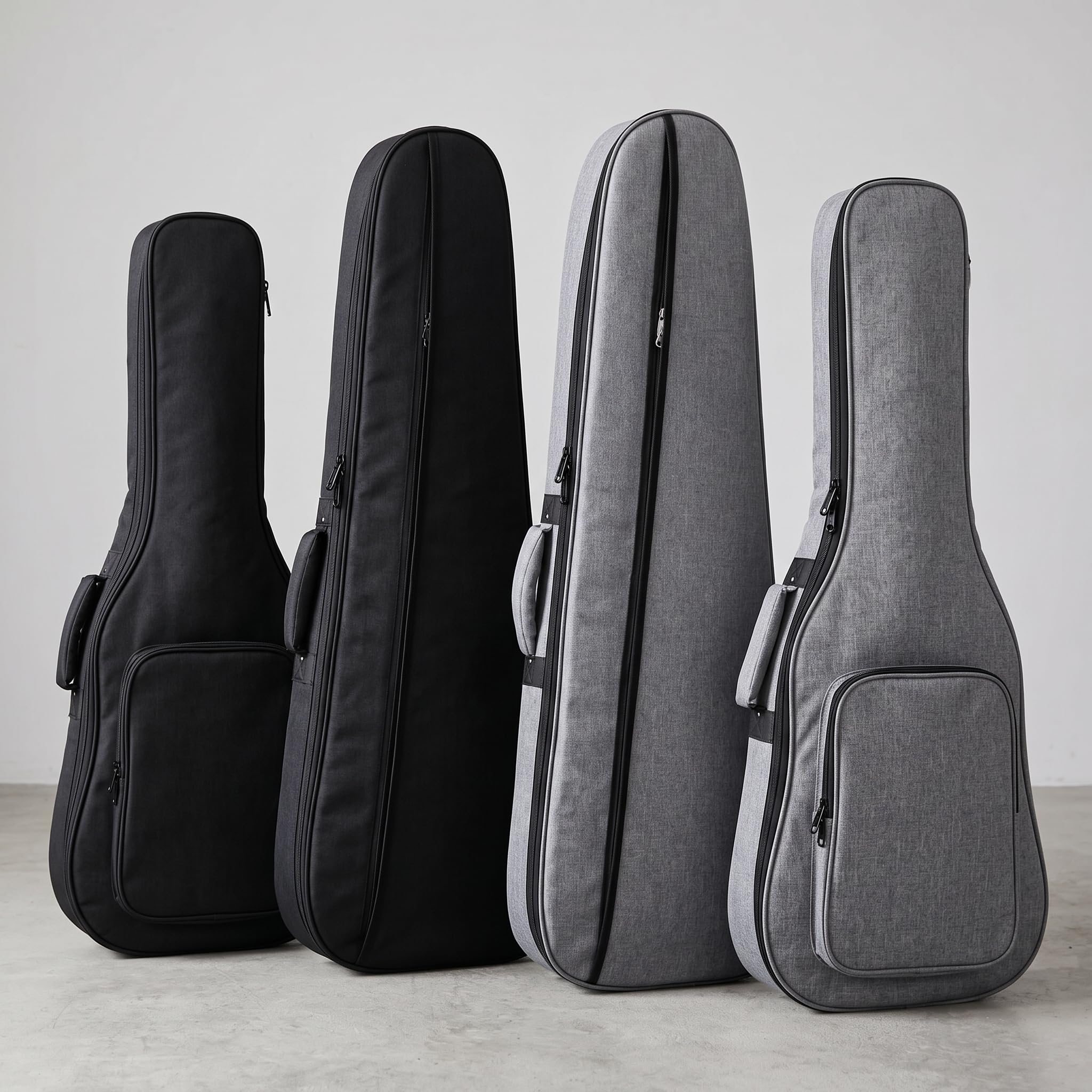 Homyl Funda para Guitarra Eléctrica o Bajo Eléctrico, Acolchada 30mm, Impermeable, Tipo Mochila, Gris, Funda para Guitarra eléctrica 30MM Engrosada, Gris